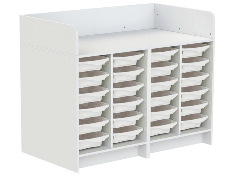 KAZÉO CHANGING TABLE 140 cm 24 single stop-containers