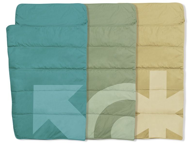3 SACS DE COUCHAGE avec poche pour oreiller 65 x 120 cm