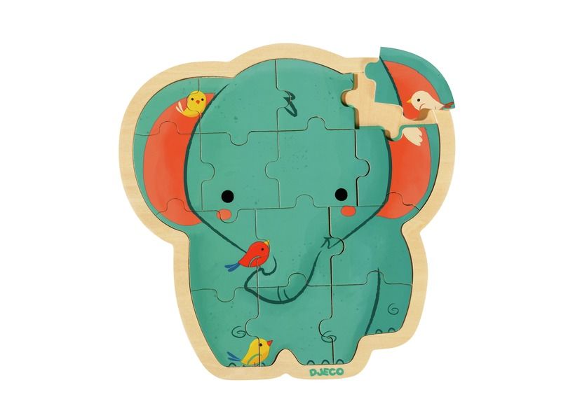 WOODEN LIFT-OUT PUZZLE Elephant