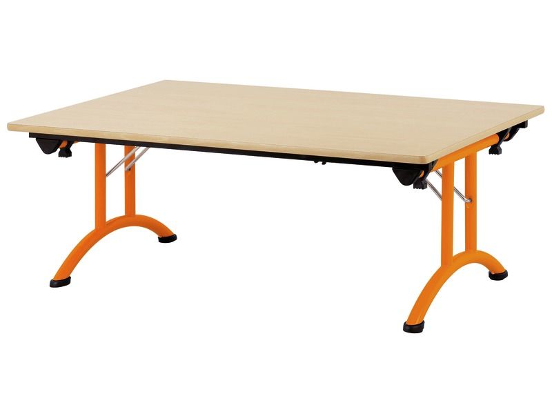 TISCH MIT BESCHICHTETER TISCHPLATTE - L: 120 - Breite: 80 cm