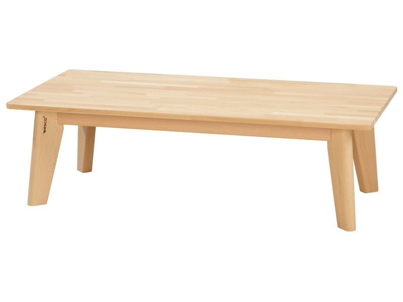 TABLE EN HÊTRE MASSIF NATURE - Rectangle 120x60 cm