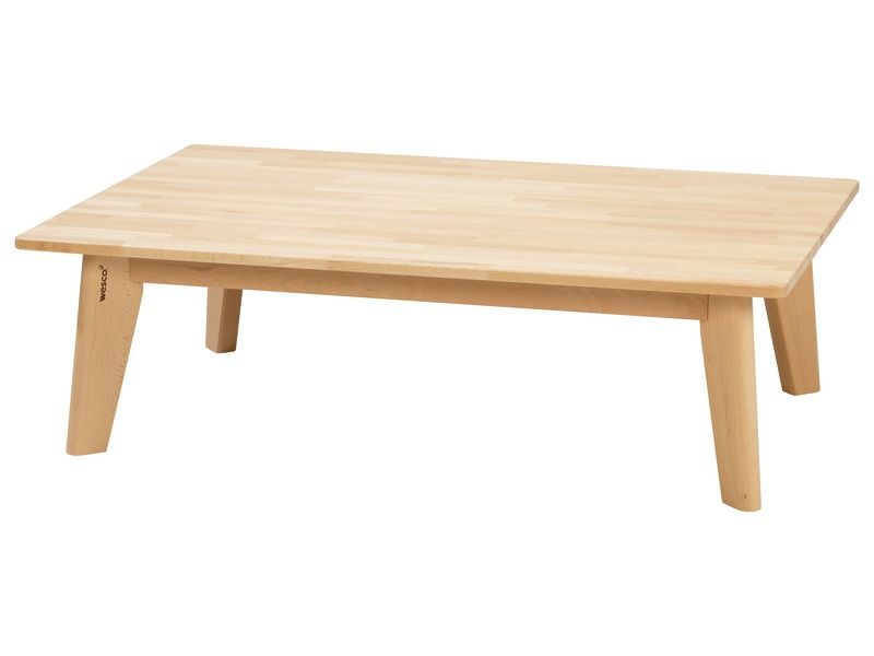 TABLE EN HÊTRE MASSIF NATURE - Rectangle 120x80 cm