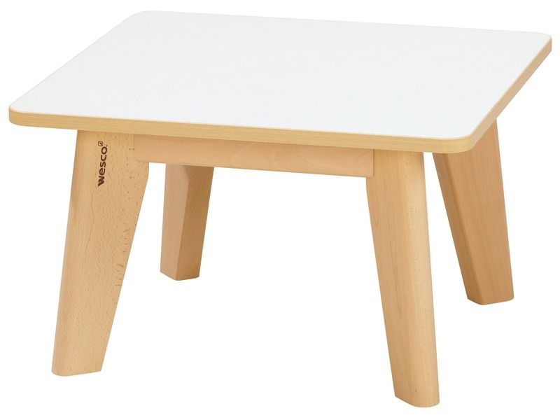 TABLE PLATEAU STRATIFIÉ NATURE - Carré 60x60 cm
