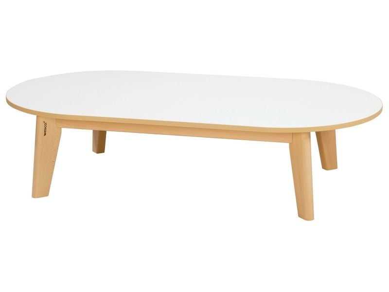 TABLE PLATEAU STRATIFIÉ NATURE - Oblong