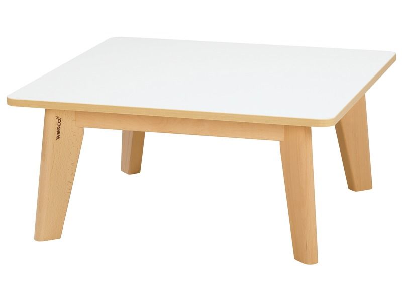 TABLE PLATEAU STRATIFIÉ NATURE - Carré 80x80 cm