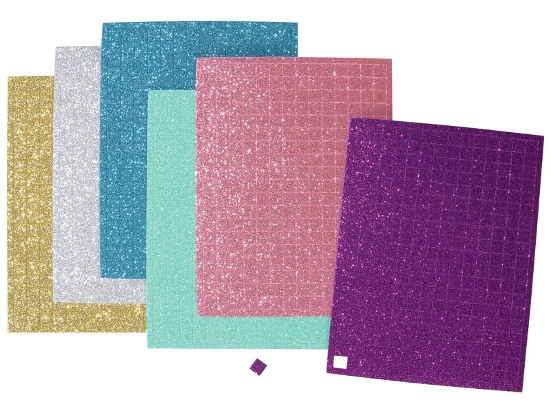 SCHAUMSTOFFSTICKER MOSAIKE Glitzernd