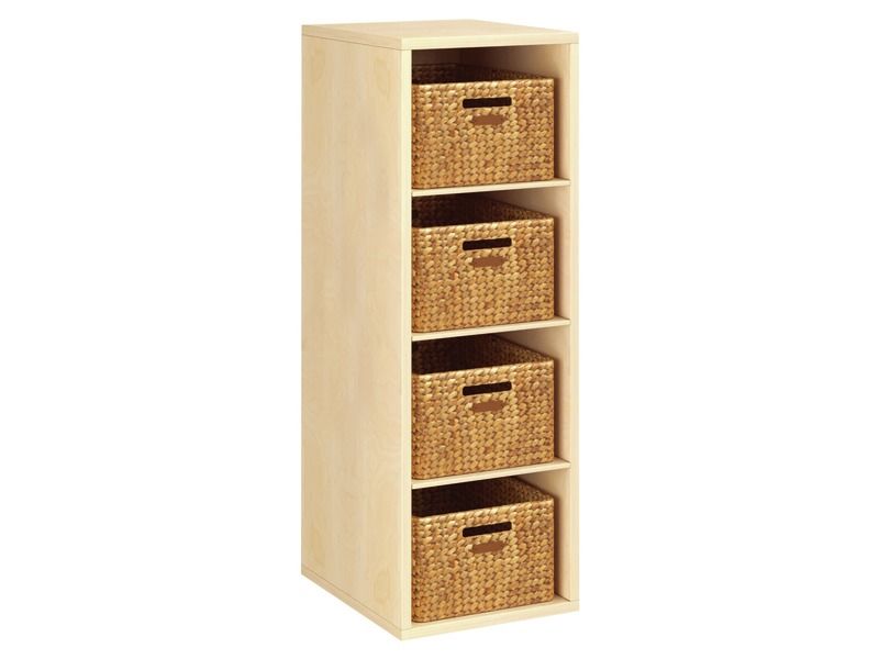 MEUBLE MELAMINE H: 102 cm - L: 70,5 cm 8 paniers - 6 étagères