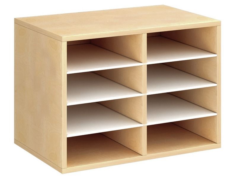 MEUBLE MÉLAMINÉ H: 51 cm - L: 70,5 cm 6 étagères