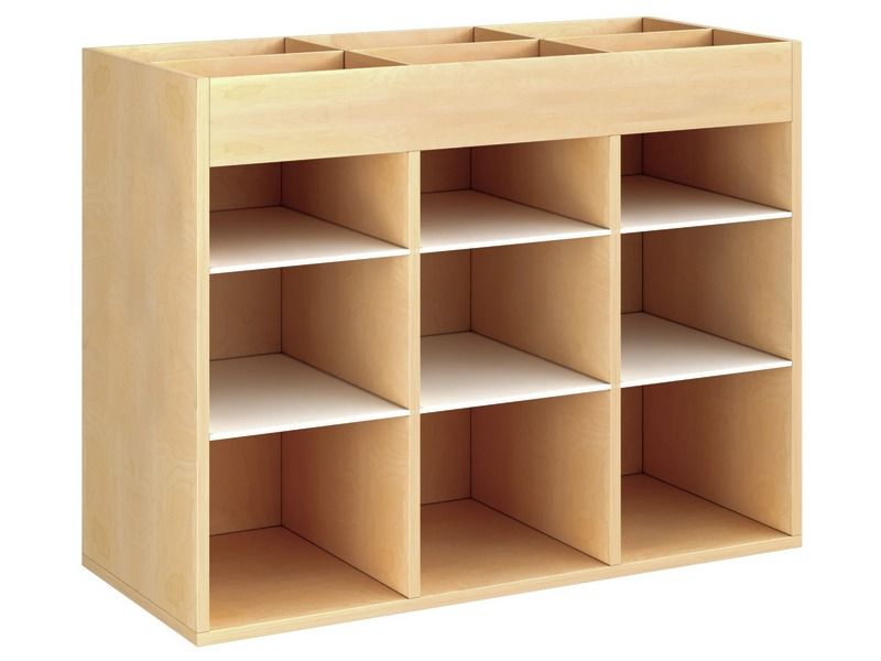 GEMELAMINEERD MEUBEL H: 81 cm - L: 105 cm 6 legplanken