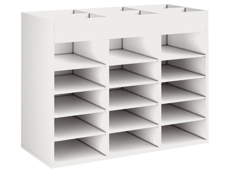 MEUBLE MÉLAMINÉ H: 81 cm - L: 105 cm 12 étagères