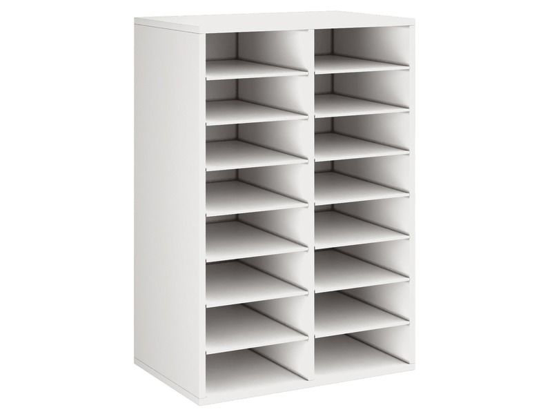 MELAMINE CABINET H: 102 cm - L: 70.5 cm 14 shelves