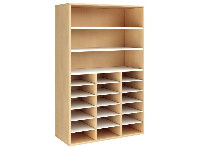 MEUBLE MÉLAMINÉ H: 162 cm - L: 105 cm 18 étagères