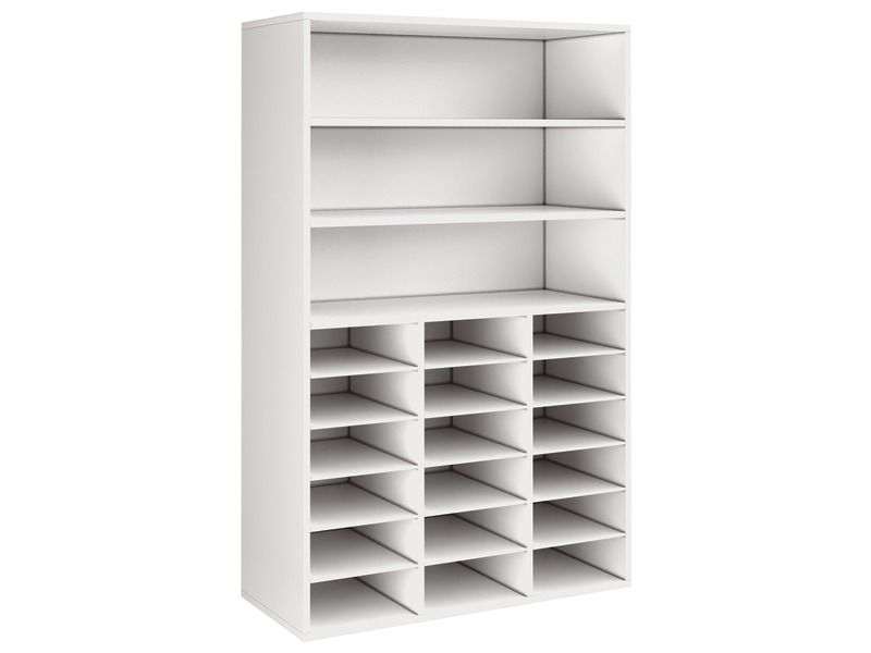MEUBLE MÉLAMINÉ H: 162 cm - L: 105 cm 18 étagères