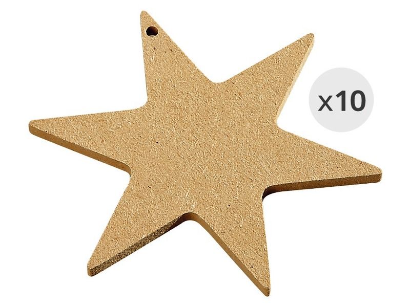 MAXI-SET MIT AUFHÄNGERN ZUM DEKORIEREN Sterne