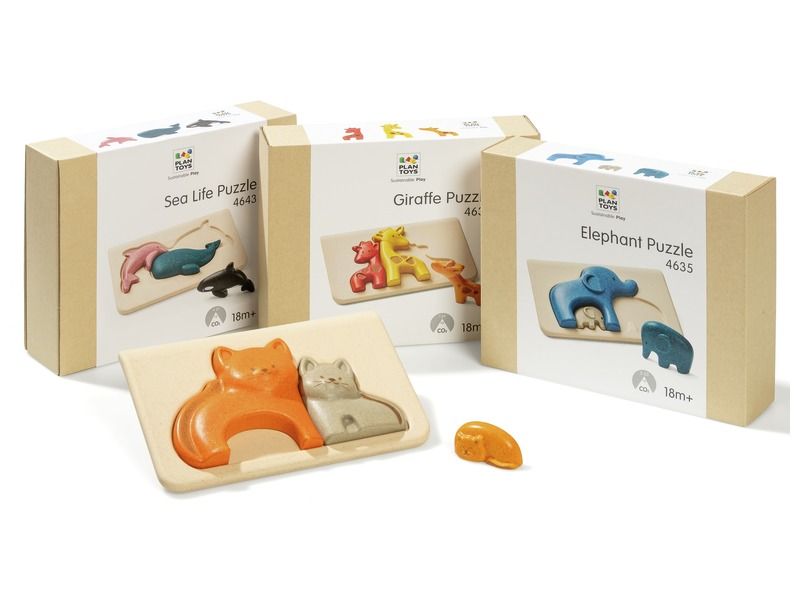Animals ECO-FRIENDLY LIFT-OUT PUZZLE MAXI PACK