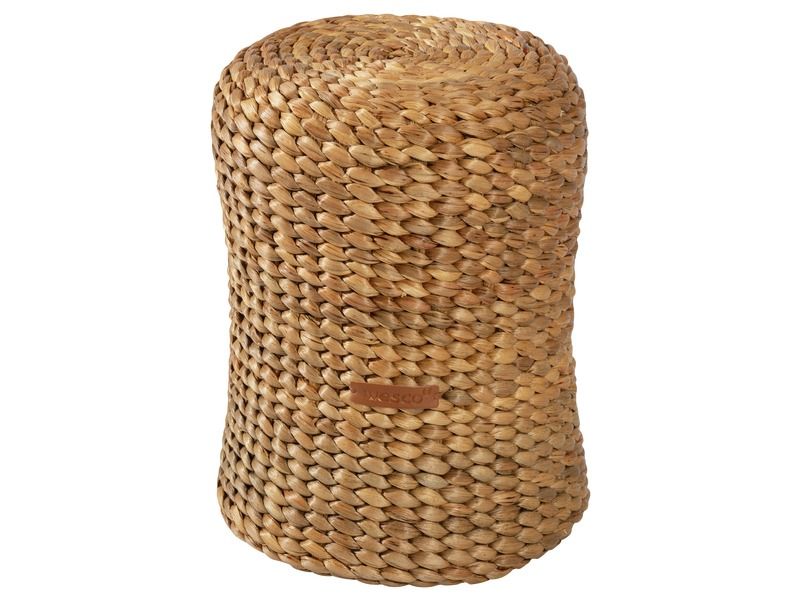 HOCKER aus Wasserhyazinthe H: 31 cm