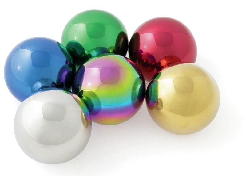 BOULES SENSORIELLES MIROIRS ET SONORES Colorées