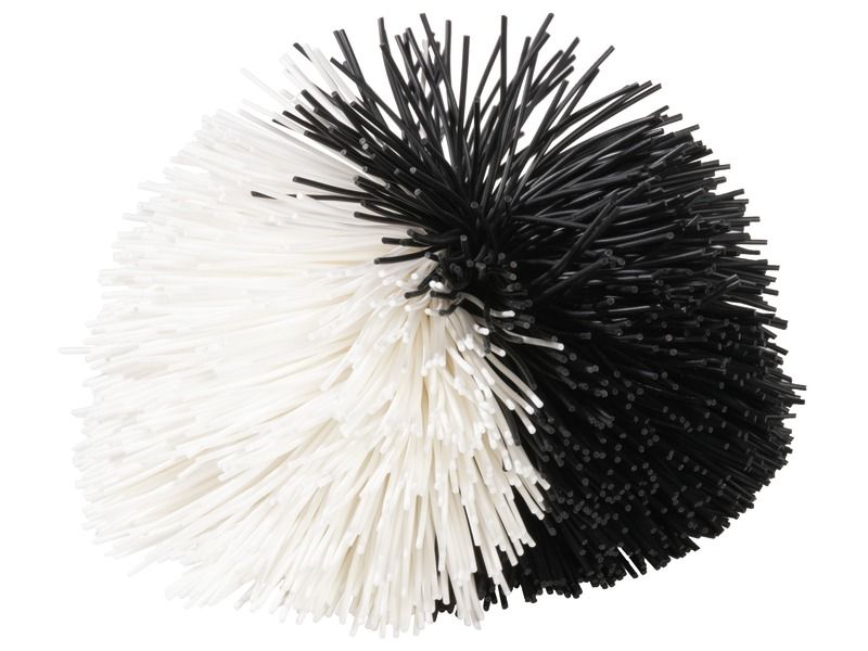 BALLE POMPON Noir et blanc