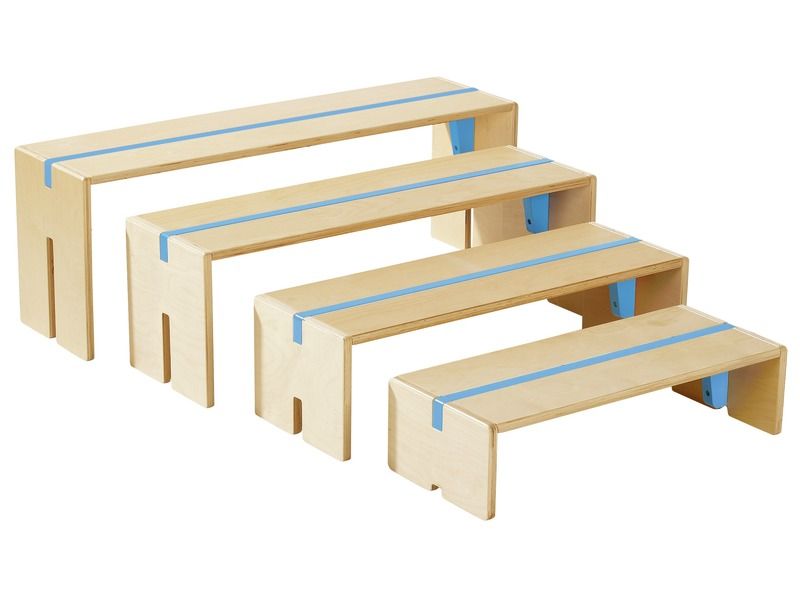 MAXI-SET 4 BUNTE SCHACHTELBÄNKE
