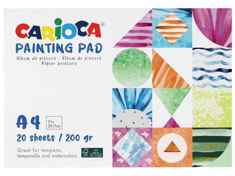 BLOC DE 20 FEUILLES SPÉCIAL PEINTURE 200 g