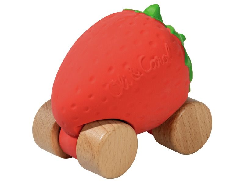 VOITURE EN CAOUTCHOUC Sweetie la fraise