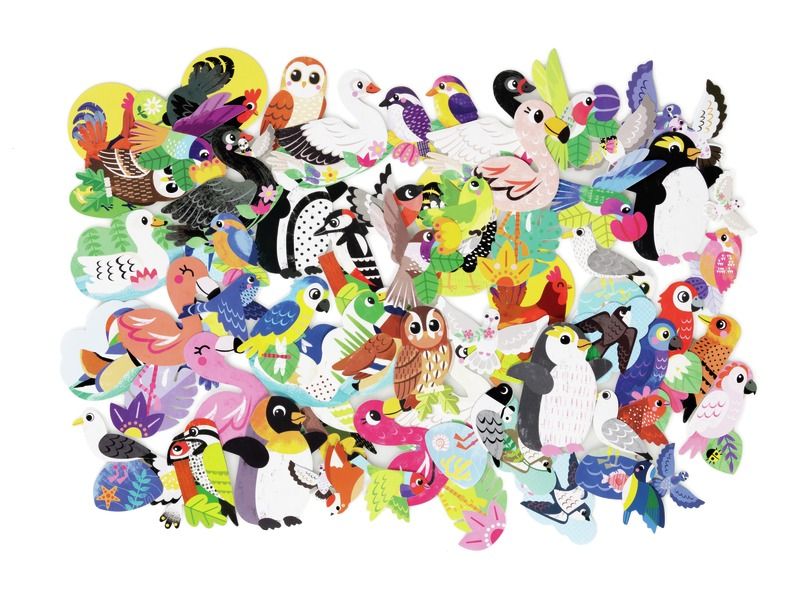 GOMMETTES THÉMATIQUES GÉANTES Oiseaux
