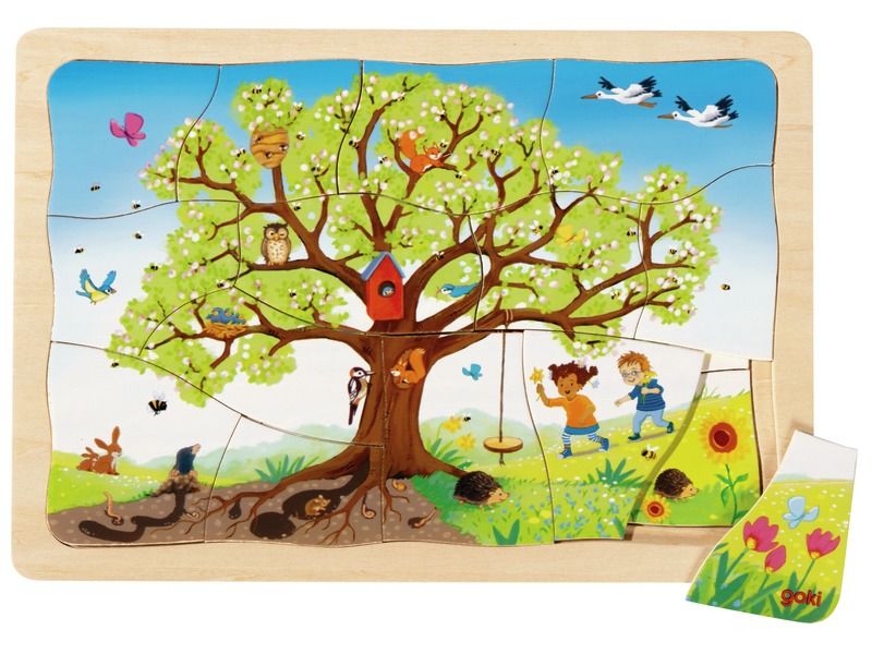 PUZZLE À NIVEAUX Les saisons du pommier