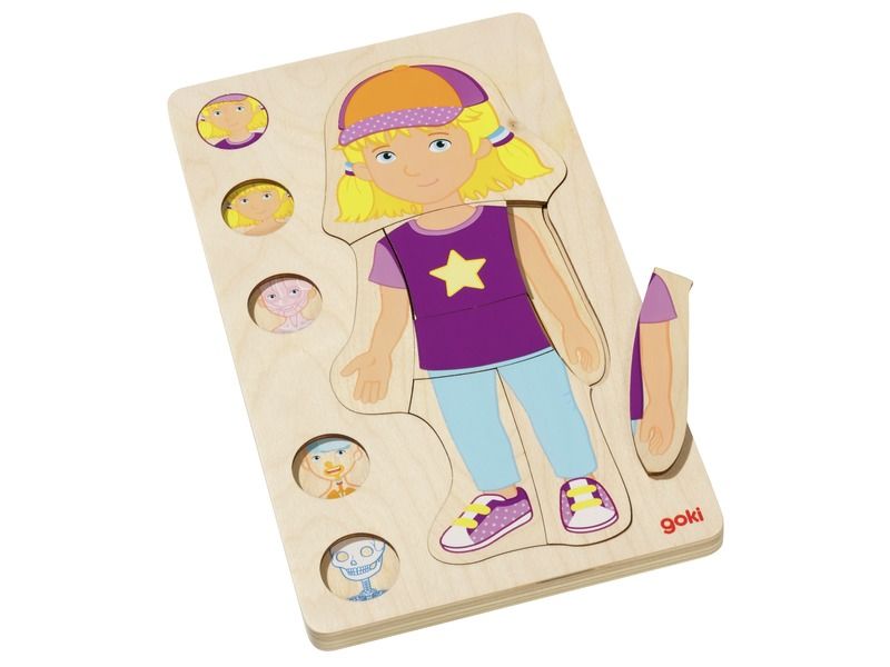 PUZZLE À NIVEAUX Le corps humain Fille