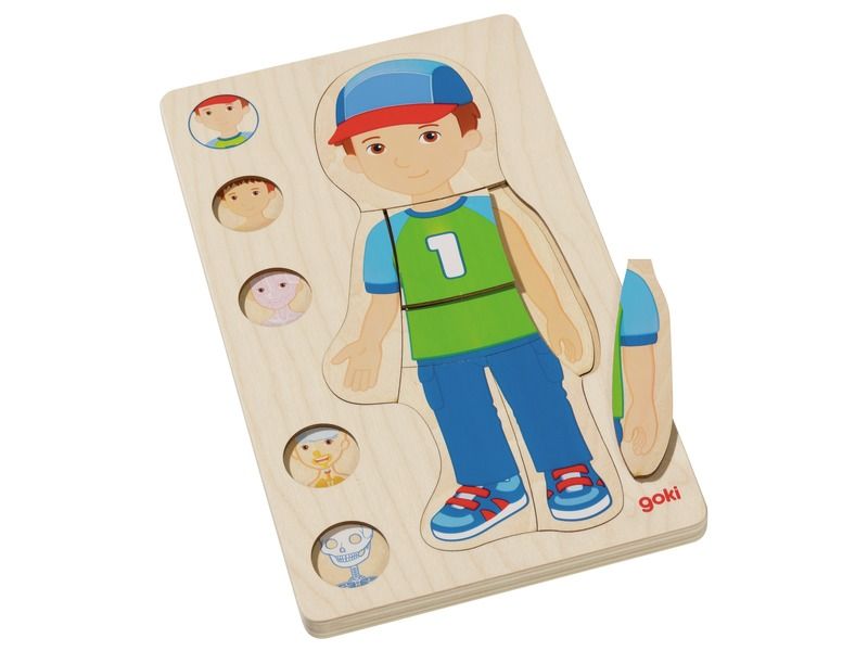 PUZZLE À NIVEAUX Le corps humain Garçon
