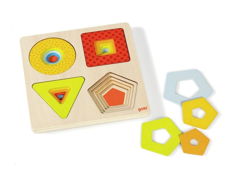 Geometric shapes LAYER LIFT-OUT PUZZLE