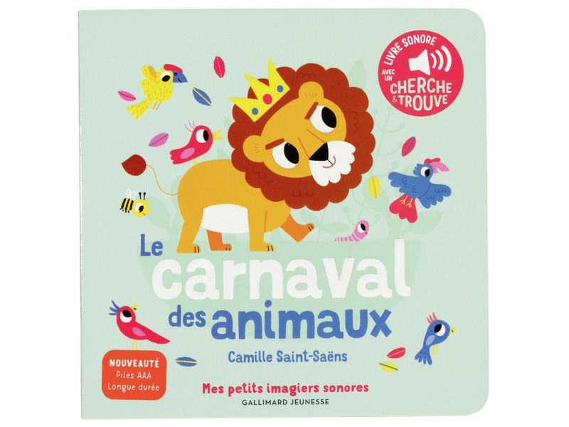 LIVRE SONORE AIRS CLASSIQUES Le carnaval des animaux