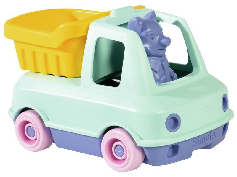 CAMION BENNE AVEC PERSONNAGE ÉCO-CONÇU