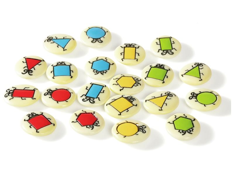 GALETS DE TRI TACTILES Couleurs et formes