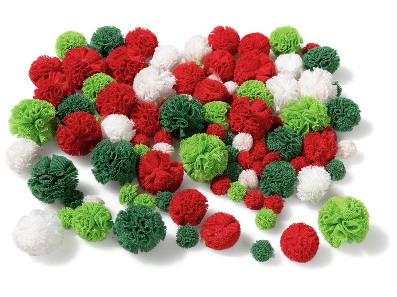 POMPONS TULLE NOËL
