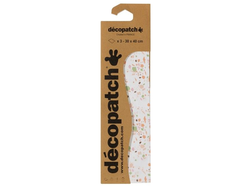 FEUILLES DE PAPIER DÉCOPATCH Terrazzo