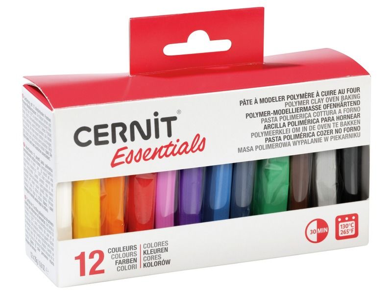 PÂTE POLYMÈRE CERNIT 12 x 25 g Couleurs classiques