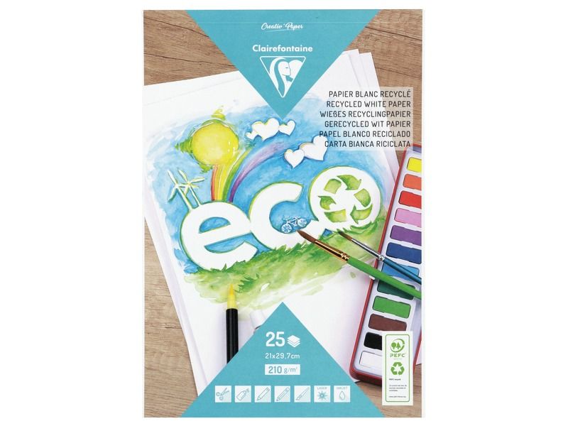 BLOCK WEISSES RECYCELTES PAPIER 210 g
