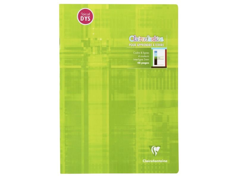 SPEZIELLES DYS-SCHREIBHEFT Clairefontaine Zeilenabstand 5 mm