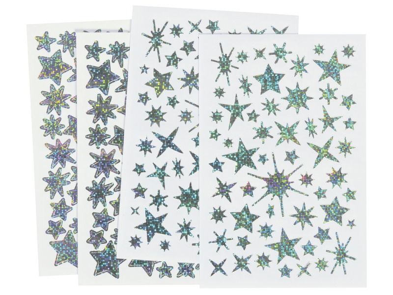 HOLOGRAFISCHE AUFKLEBER Stars