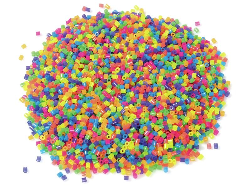 Zu bügelnde Perlen Fluoreszierend durchscheinend