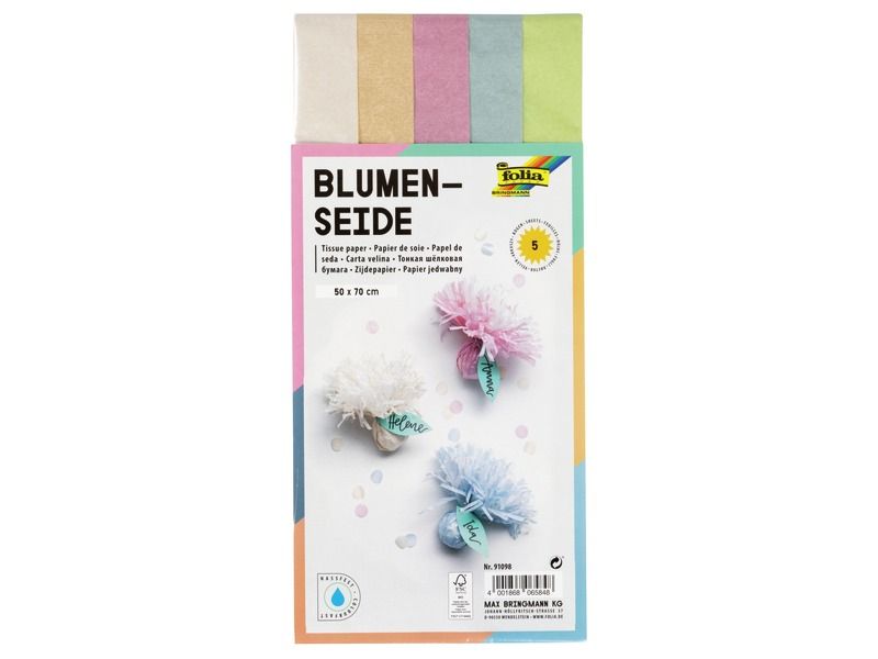 FEUILLES DE PAPIER DE SOIE Pastel irisé
