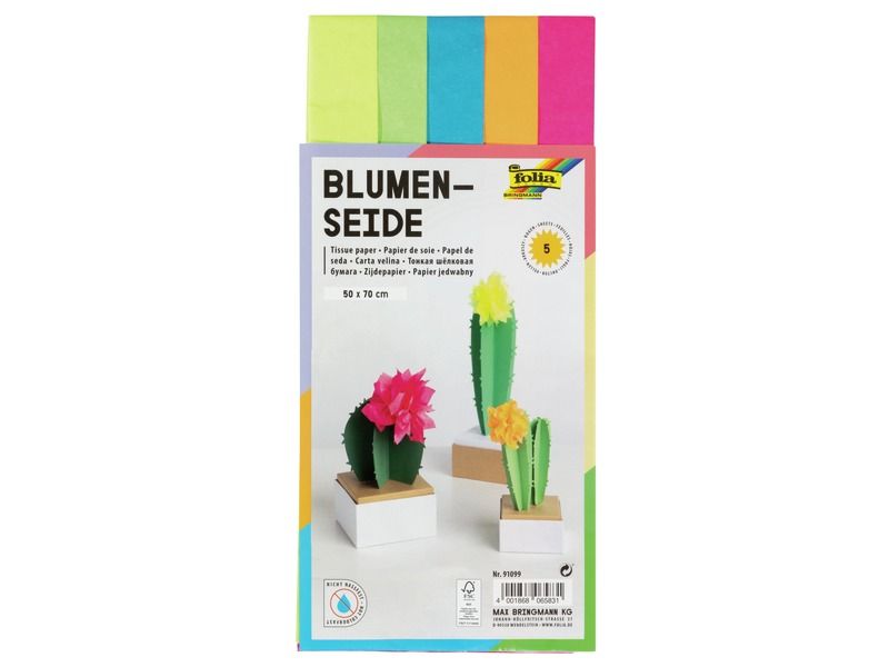 VEL ZIJDEPAPIER Fluorescerend