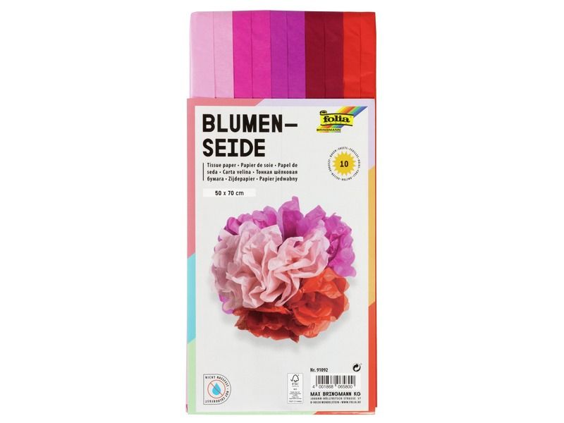SHEETS OF TISSUE PAPER Assortment of colours