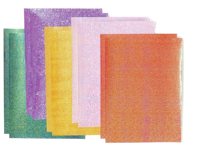 BLÄTTER AUS STRUKTURIERTEM PAPIER Iris 75 g