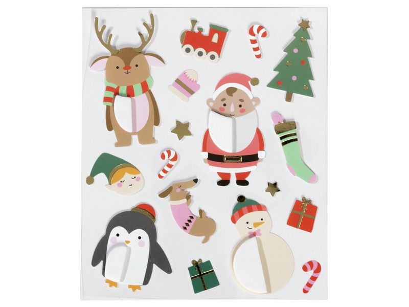 DECORATIEVE HONINGRAATSTICKERTJES Kerst