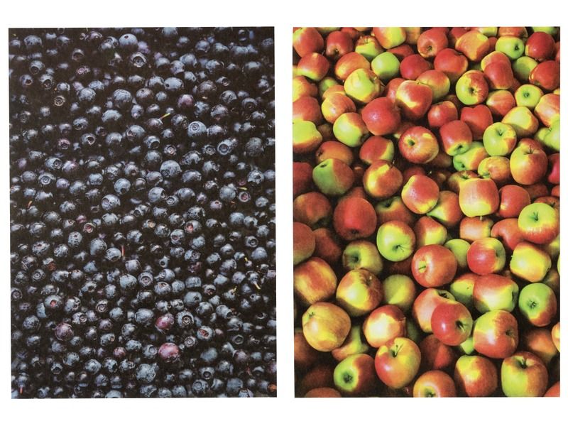 BILDERPAPIERBLÄTTER FOTOS 100 g „Obst und Gemüse“