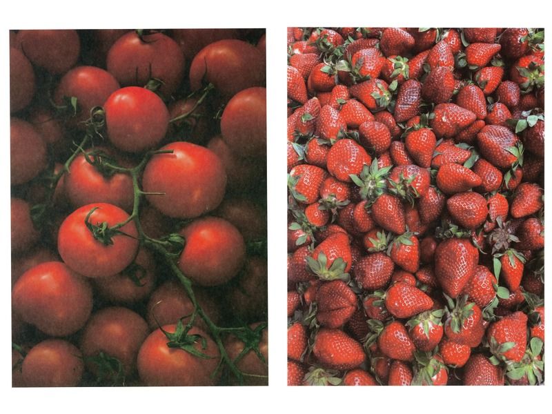 BILDERPAPIERBLÄTTER FOTOS 100 g „Obst und Gemüse“