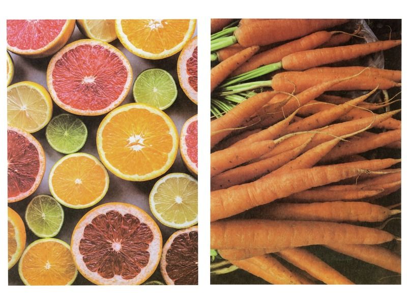BILDERPAPIERBLÄTTER FOTOS 100 g „Obst und Gemüse“