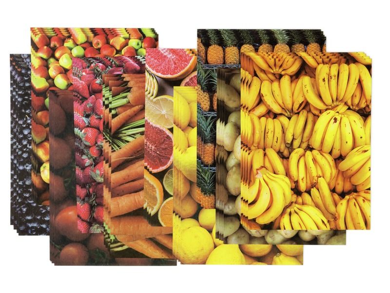 FEUILLES DE PAPIER ILLUSTRÉ PHOTOS 100 g Fruits et légumes