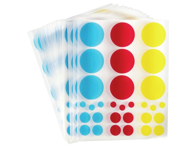GOMMETTES RONDES CHROMATIQUES